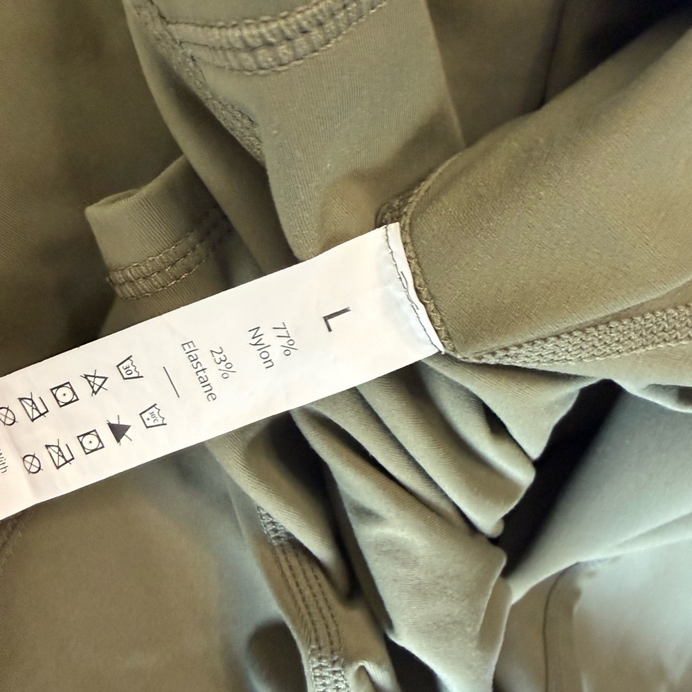 Quality Olive Green Dress with built in bra and shorts with pockets - Picture 8 of 8